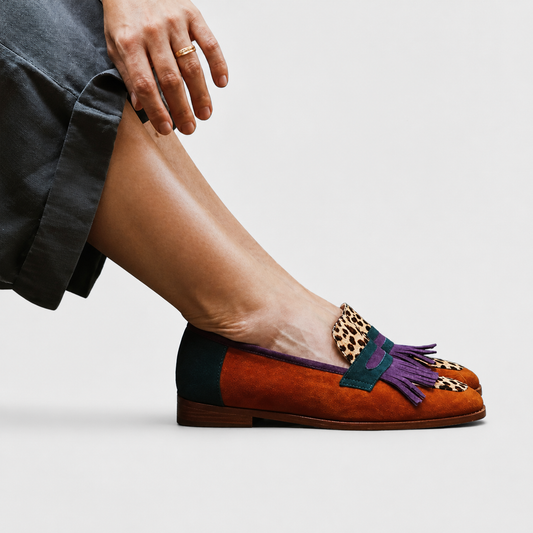 Edda | Mocassino Leopardato Marrone