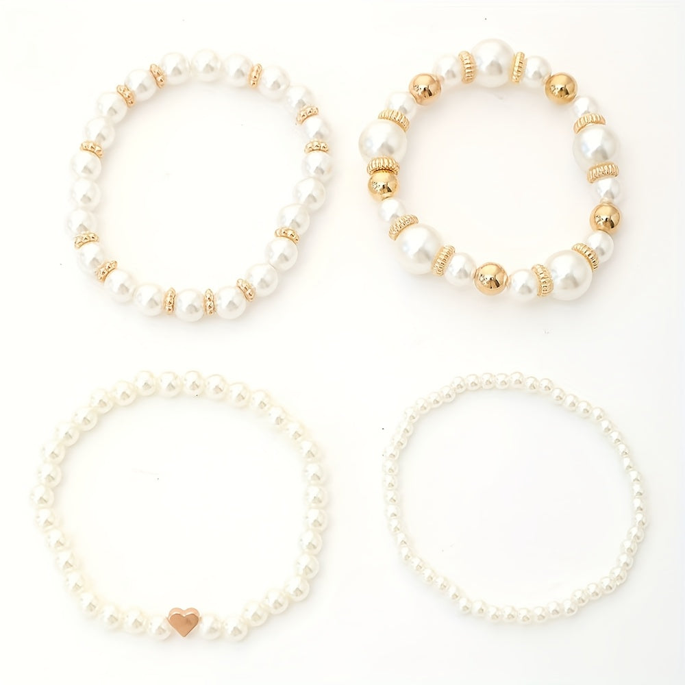 Elisa | Set Bracciali Perle e Cuore