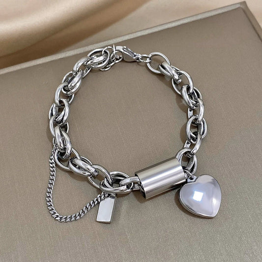 Sofia | Bracciale Catena Dorata con Cuore