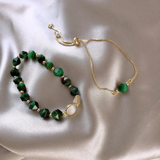 Paola | Set Bracciali Eleganti Pietre Verdi