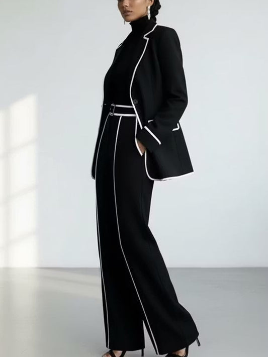 Claudia | Completo Blazer e Pantalone Nero