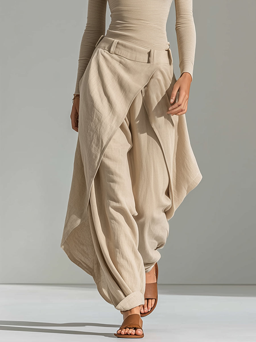 Giuliana | Completo Beige con Scollo a Barca