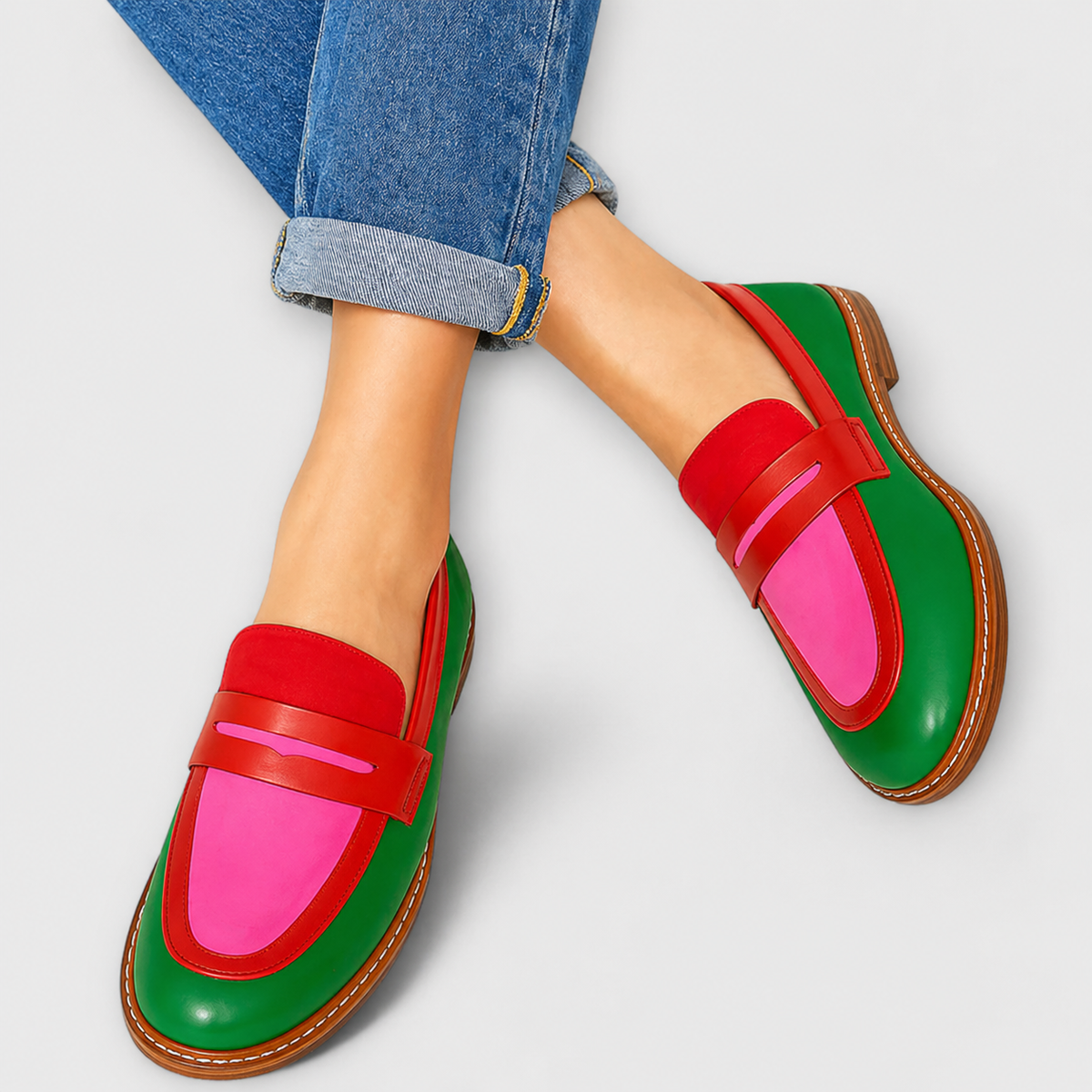 Martina | Mocassini Casual Bicolore