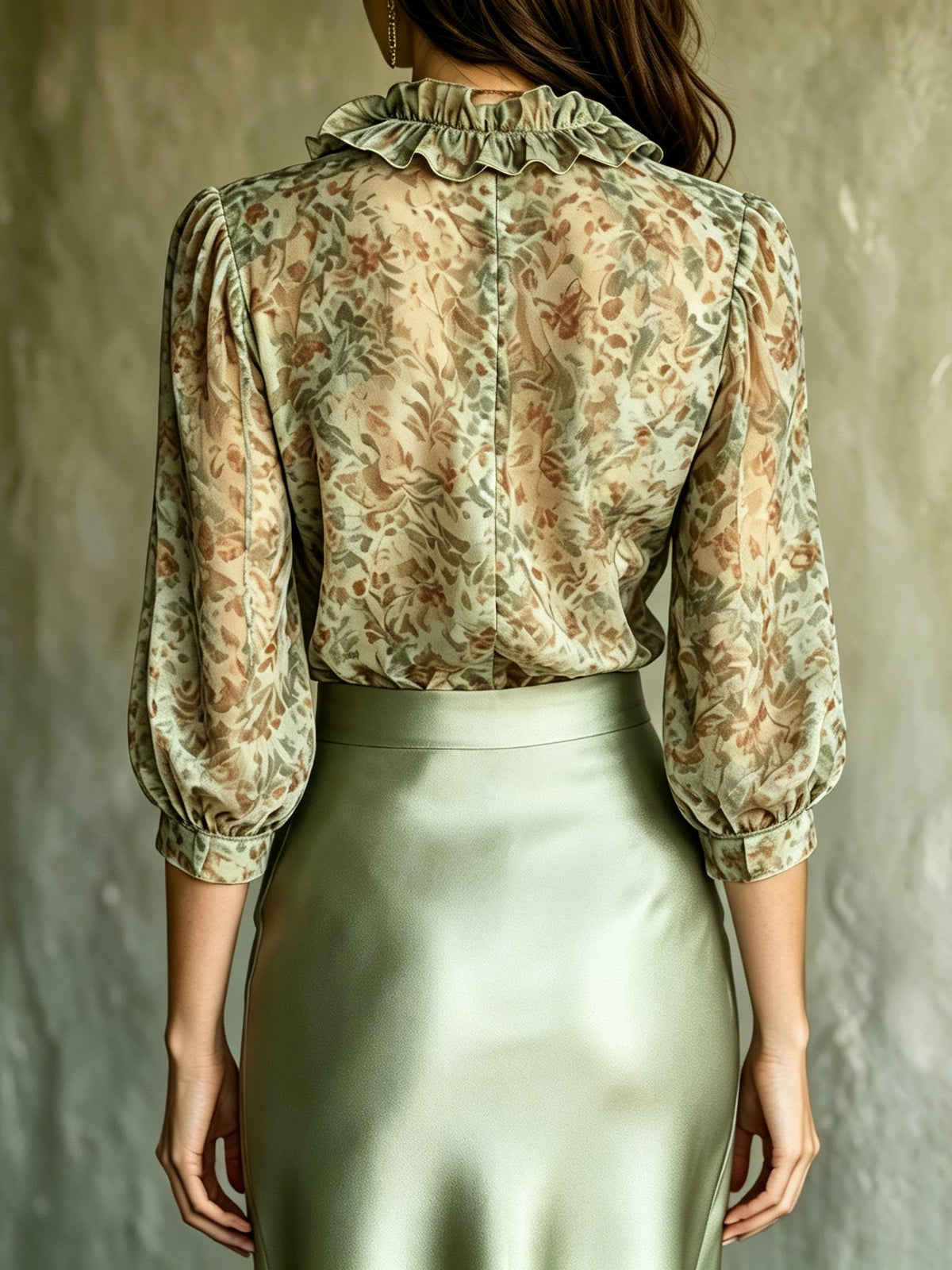 Antonella | Completo Blusa e Minigonna in Raso