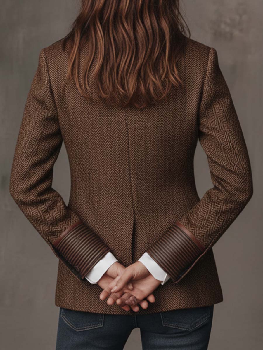 Adriana | Blazer Spigato con Inserti Decorati - Nora Valtieri