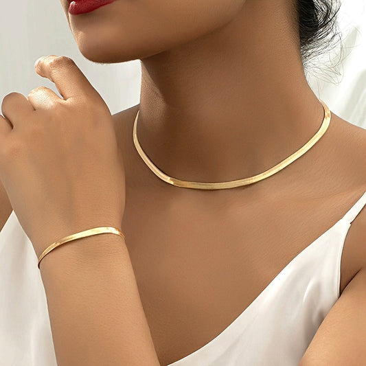 Chiara | Set Collana Catena Serpente Vintage
