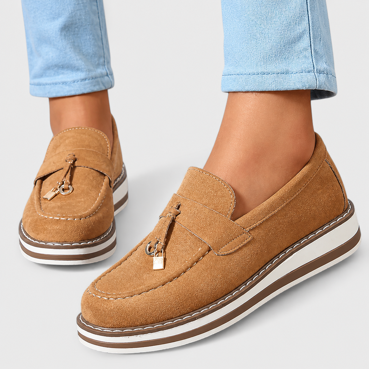 Iris™ | Mocassins Casual à Bout Rond