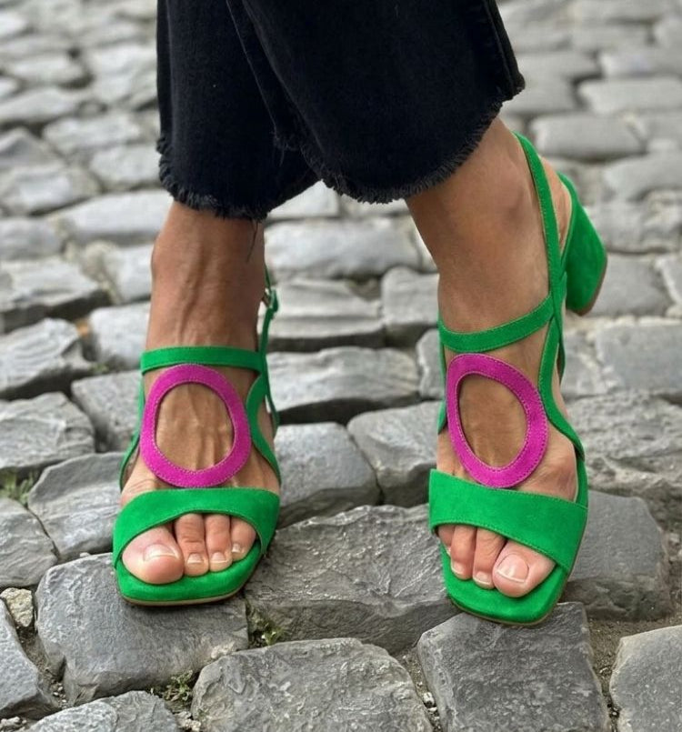 Verde e fucsia