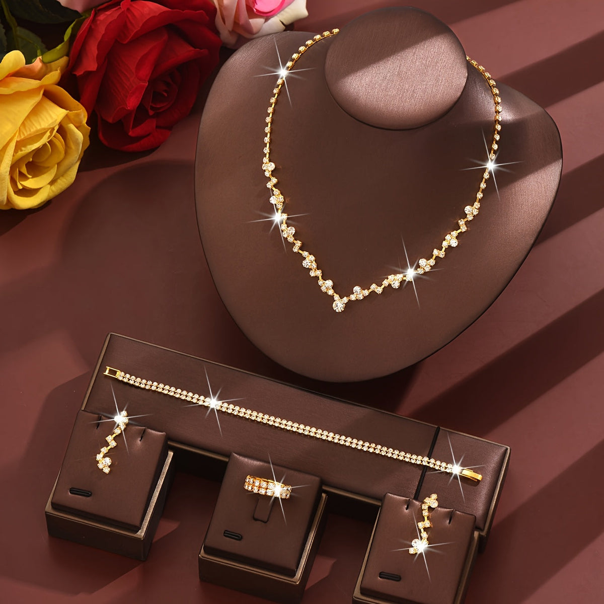 Bénédicte™ | Set Bijoux Élégant Léger 4 Pièces