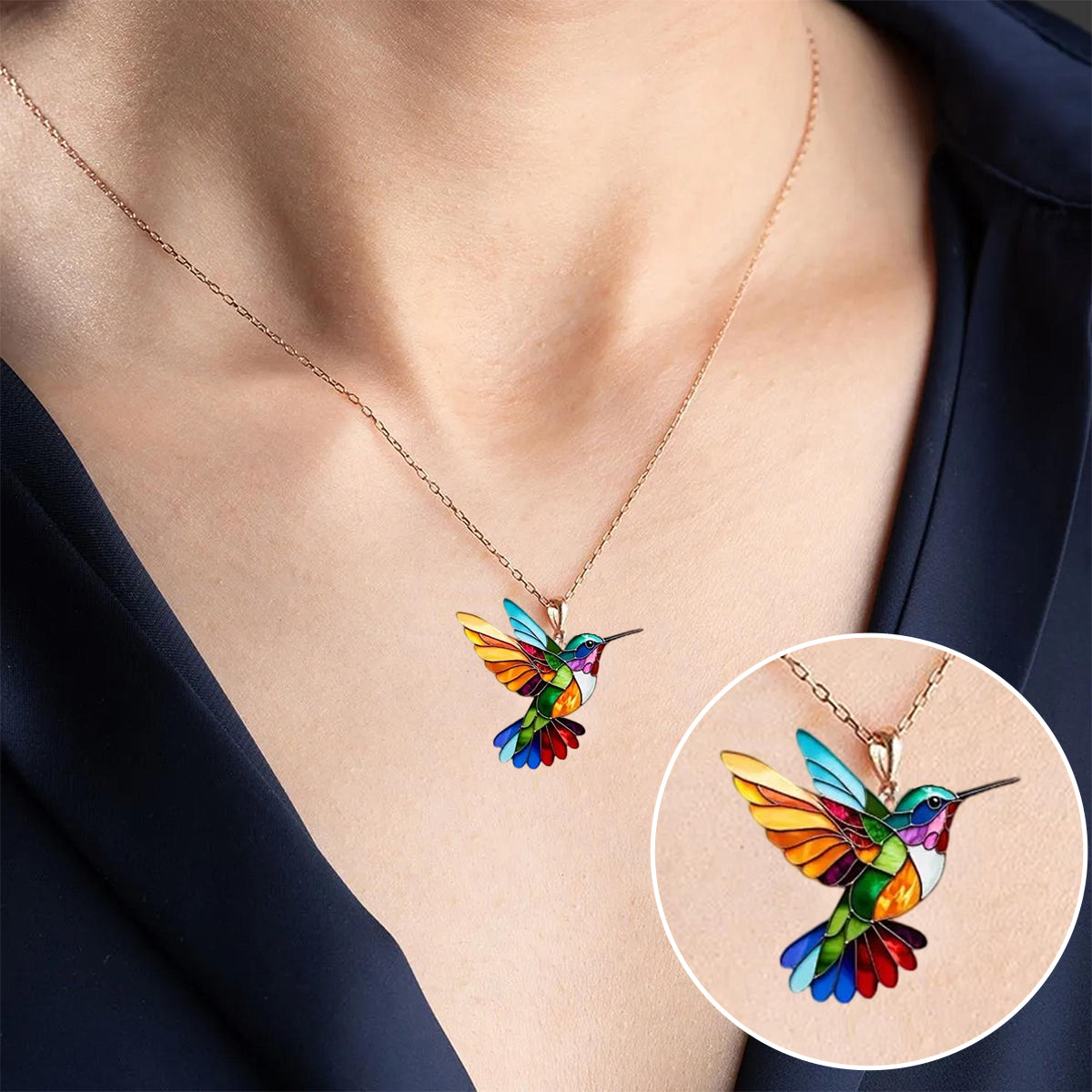 Éloïse™ | Magnifique Collier Colibri
