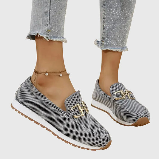 Raffaella | Slip-On Sportive con Morsetto Dorato
