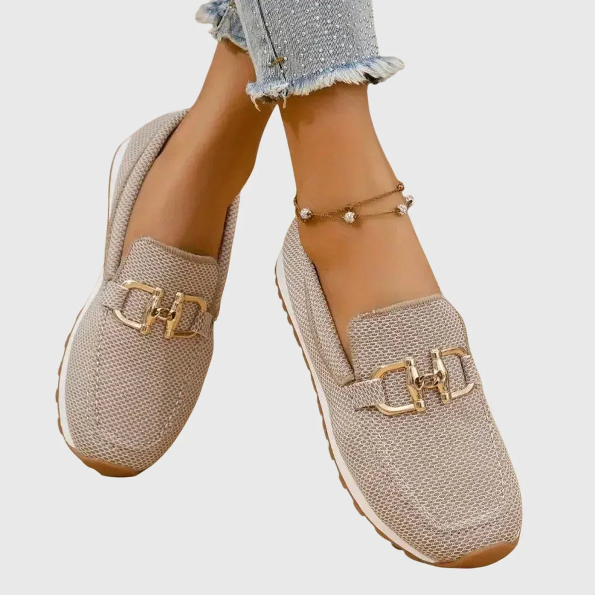 Raffaella | Slip-On Sportive con Morsetto Dorato