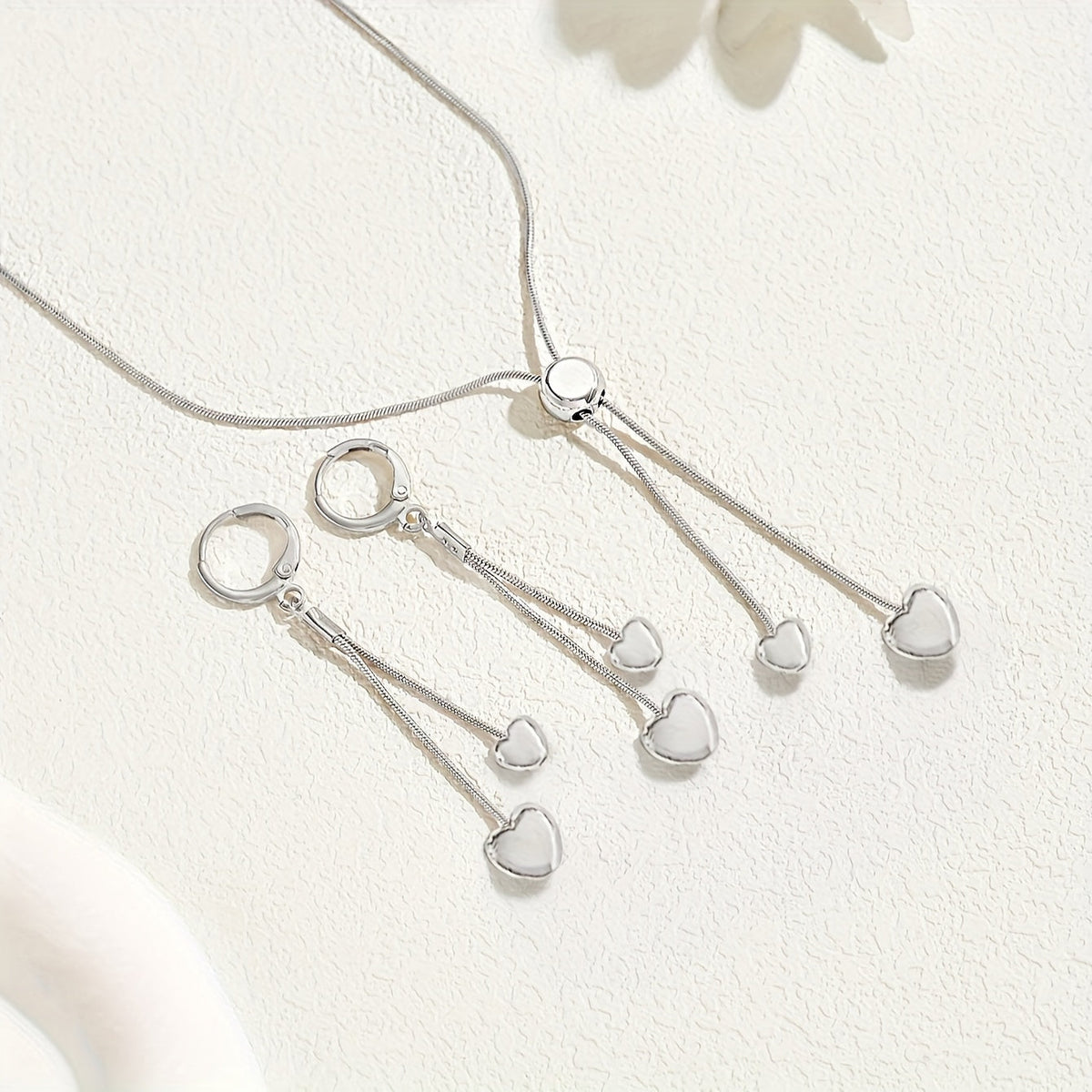 Ginevra | Set Collana Cuore e Orecchini