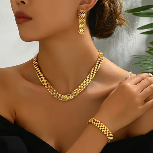Elisa | Set Collana Lunga, Bracciale e Orecchini