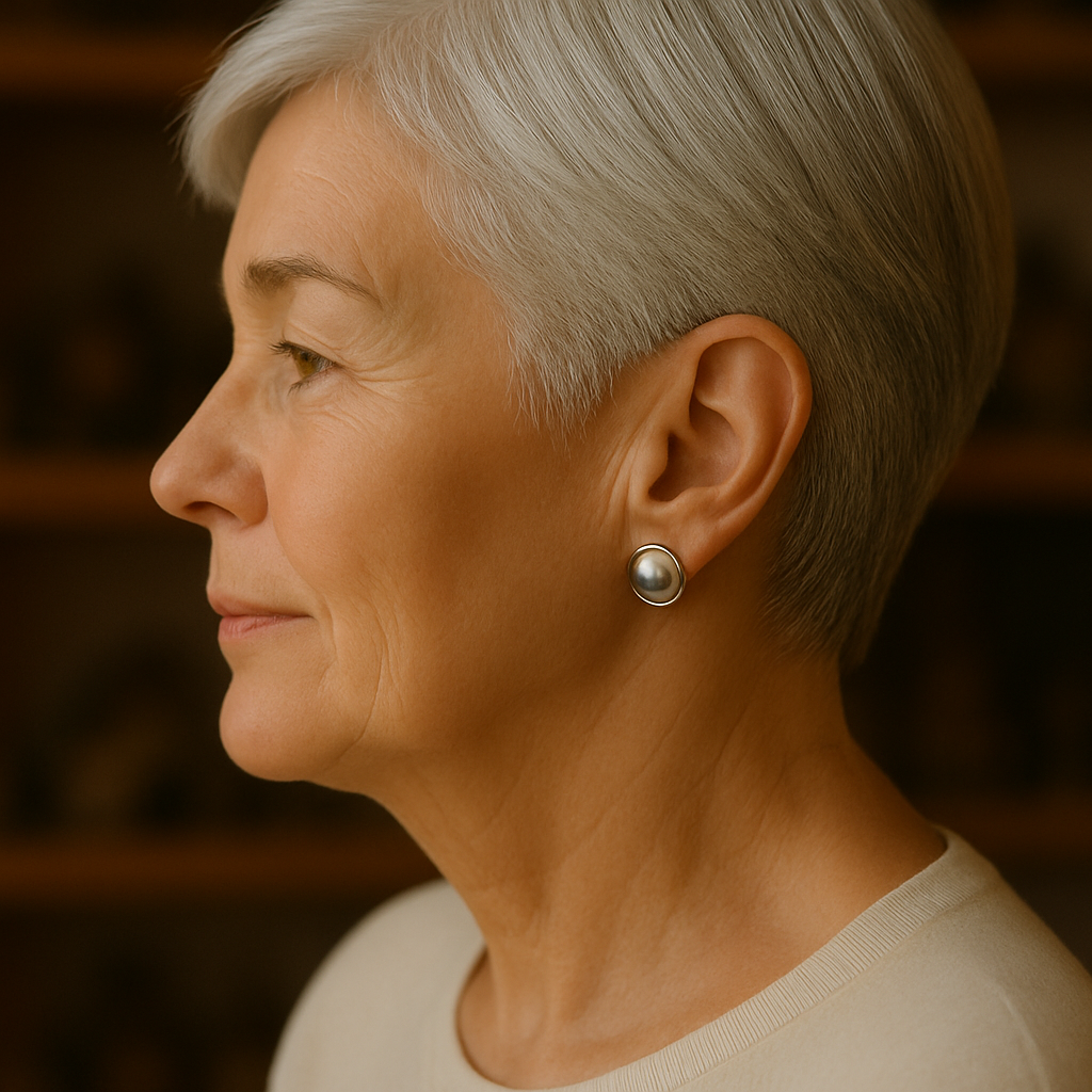 Ornella | Orecchini Perla Nera