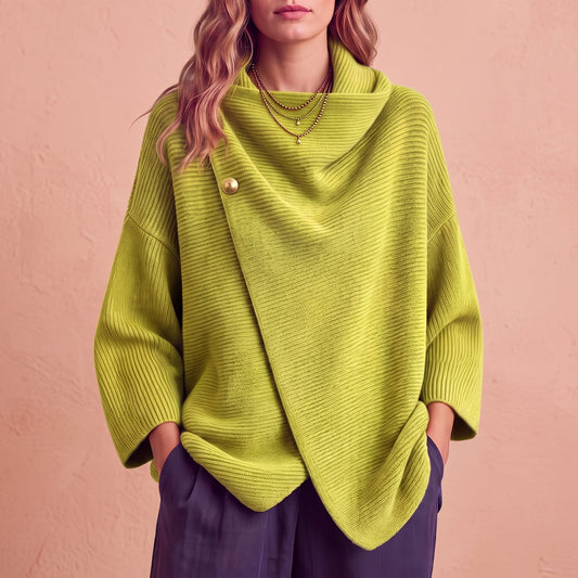 Penelope - maglione asimmetrico in maglia da donna
