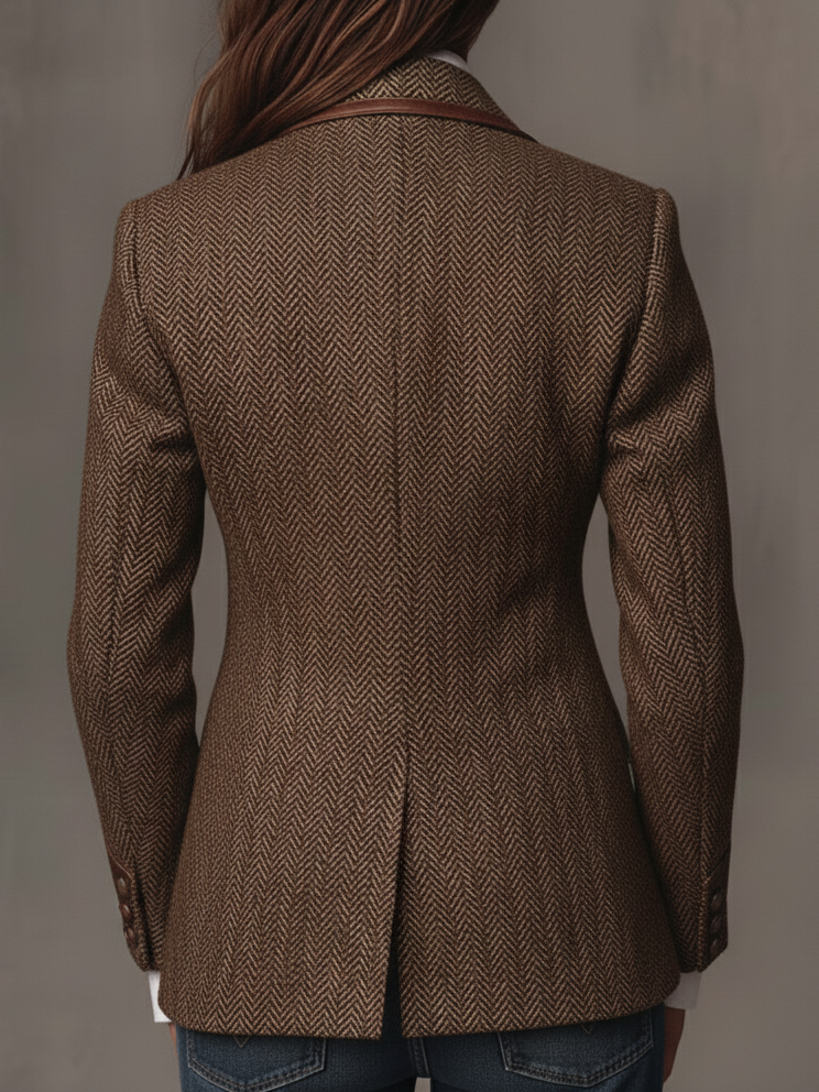 Adriana | Blazer Spigato con Inserti Decorati - Nora Valtieri