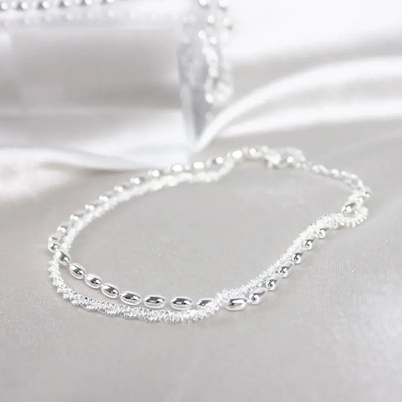 Bianca | Set Bracciali Argentati con Zirconi