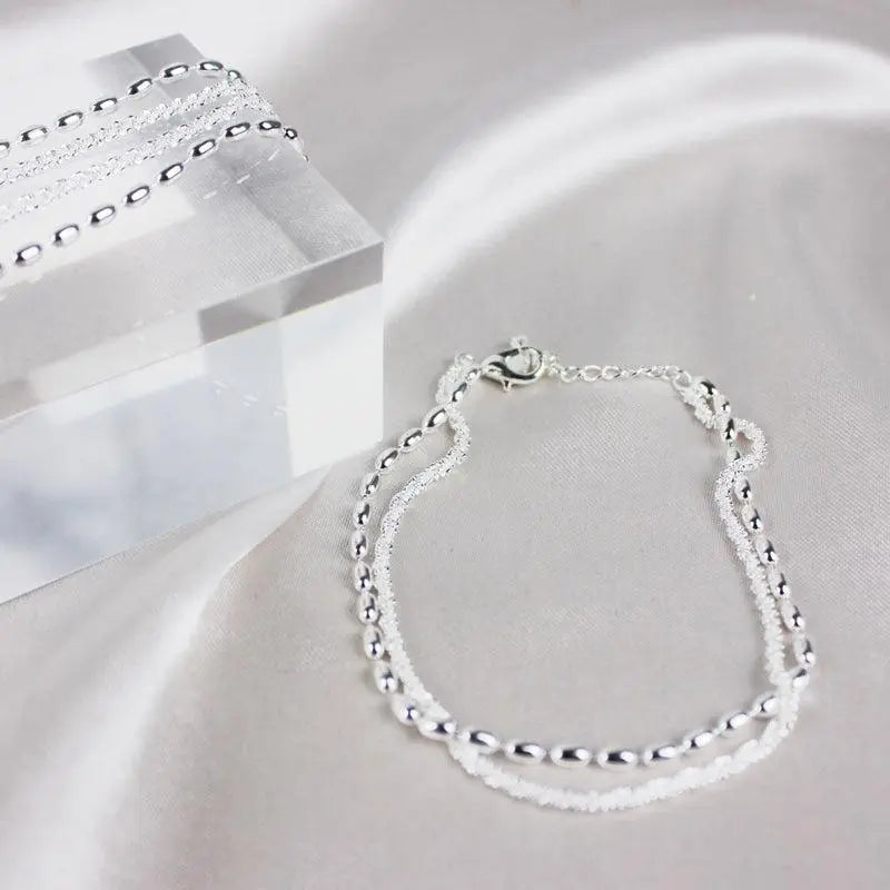 Bianca | Set Bracciali Argentati con Zirconi