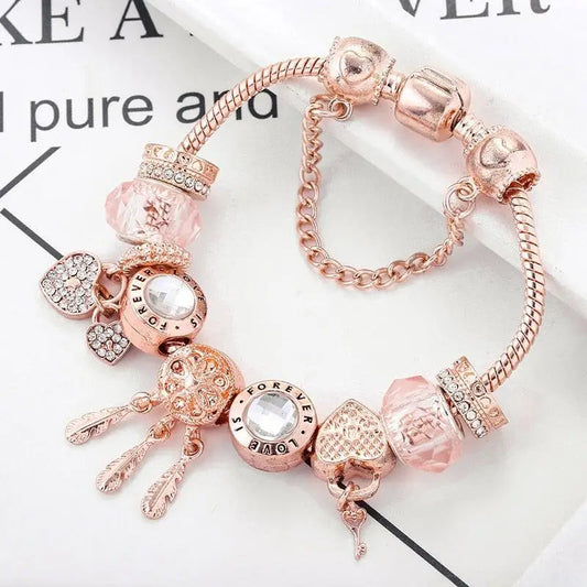 Camilla | Bracciale Charm Acchiappasogni Oro Rosa