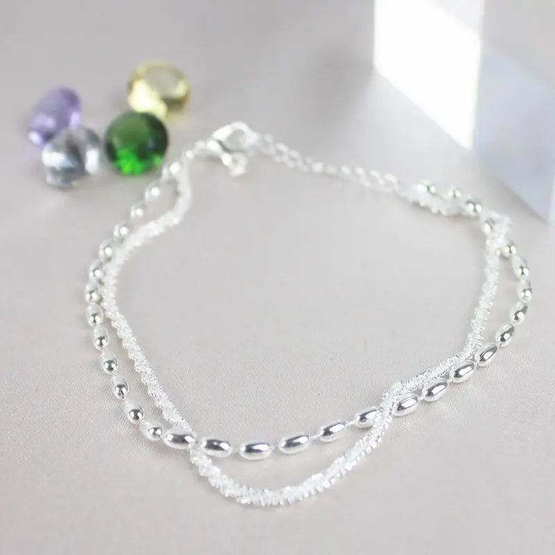 Bianca | Set Bracciali Argentati con Zirconi