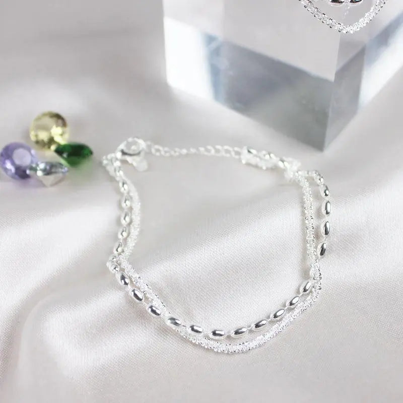 Bianca | Set Bracciali Argentati con Zirconi