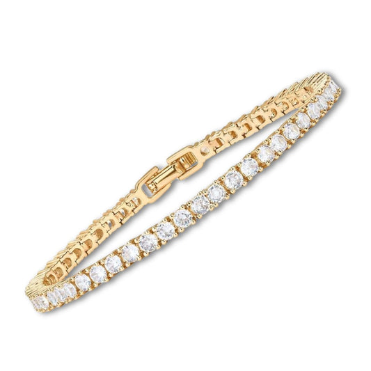 Federica | Bracciale Tennis Dorato