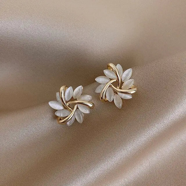 Irene | Orecchini Opale Dorati Eleganti