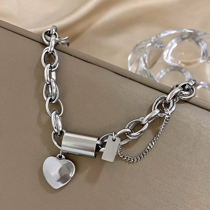 Sofia | Bracciale Catena Dorata con Cuore