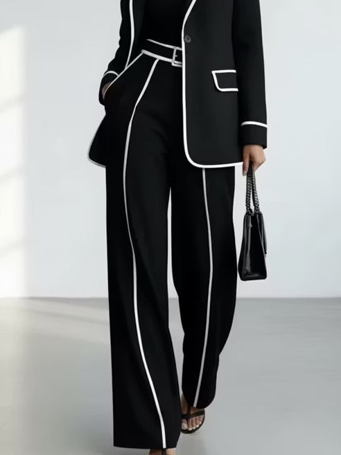 Claudia | Completo Blazer e Pantalone Nero