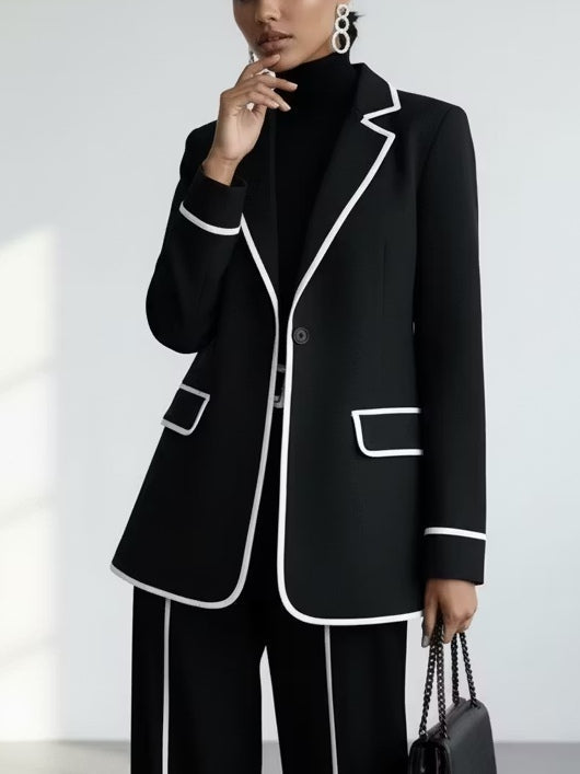 Claudia | Completo Blazer e Pantalone Nero