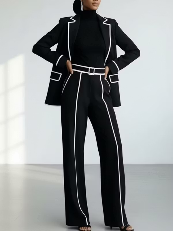 Claudia | Completo Blazer e Pantalone Nero