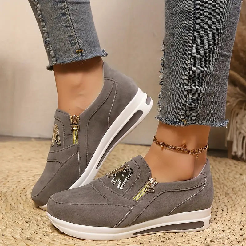 Nadia | Sneakers con Zip Laterale