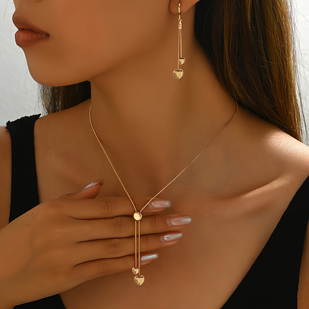 Ginevra | Set Collana Cuore e Orecchini