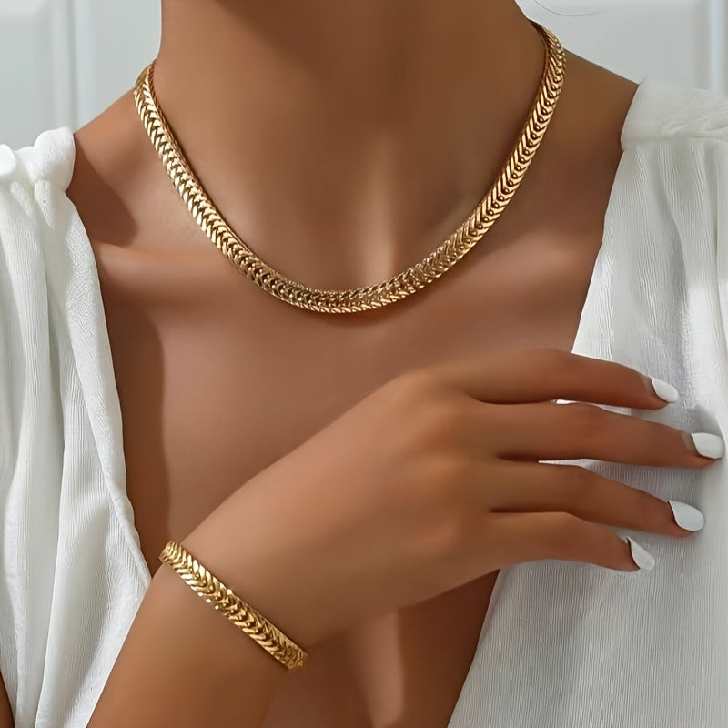 Serena | Set Collana e Bracciale Spiga
