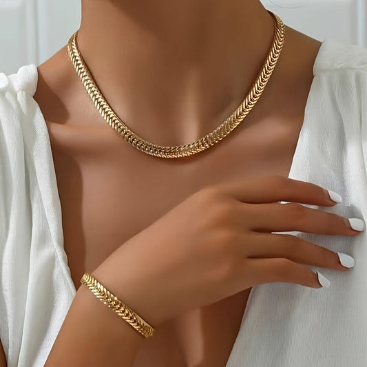 Serena | Set Collana e Bracciale Spiga