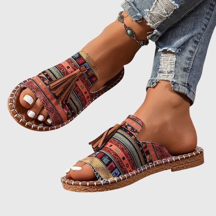 Sofia | Sandali Boho con Pompon