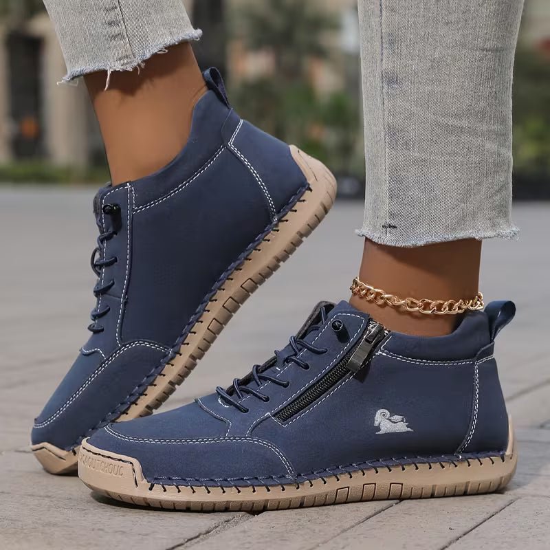 Mafalda - Sneakers comfort con zip Blu Navy