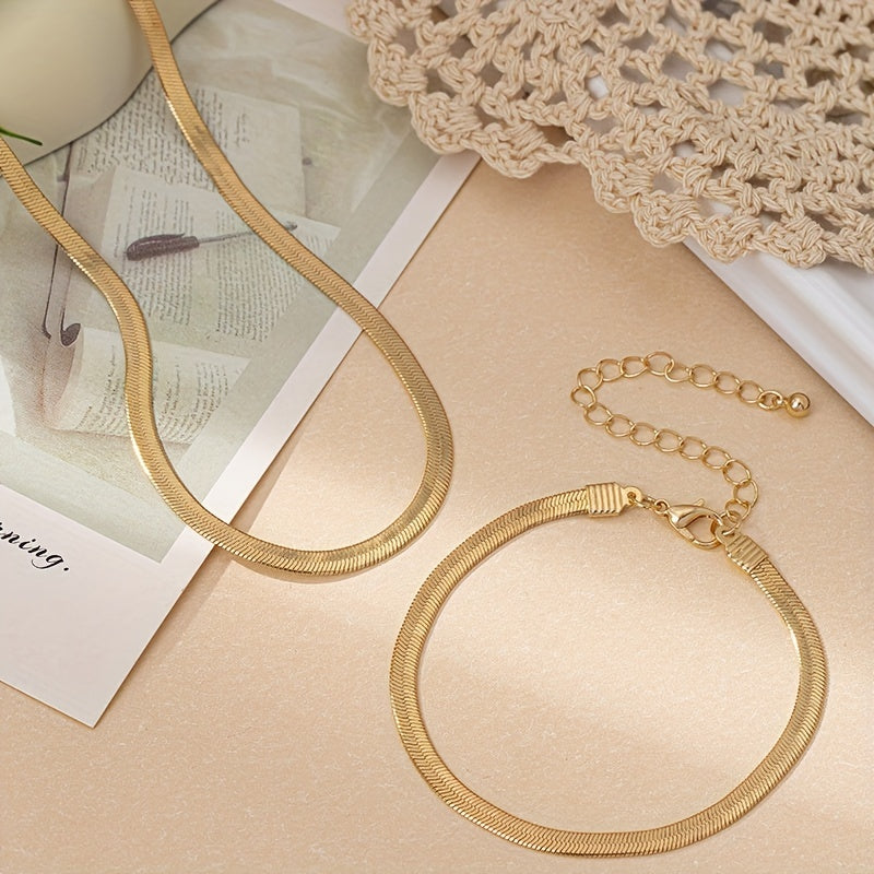 Séraphine™ | Set Collier Chaîne Serpent Vintage