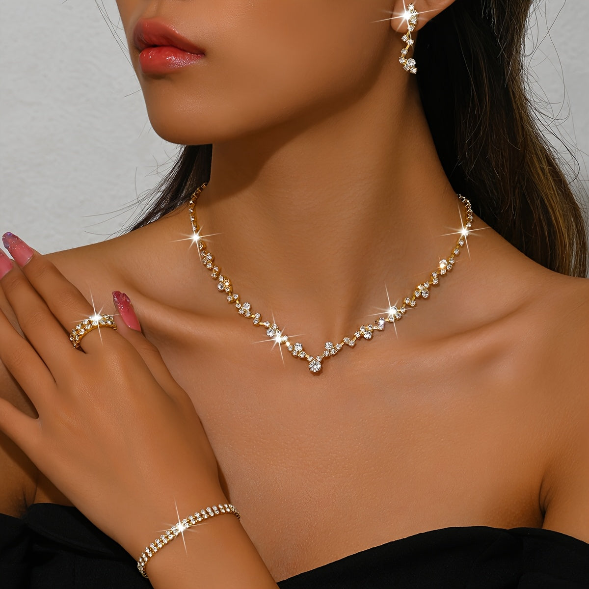 Bénédicte™ | Set Bijoux Élégant Léger 4 Pièces