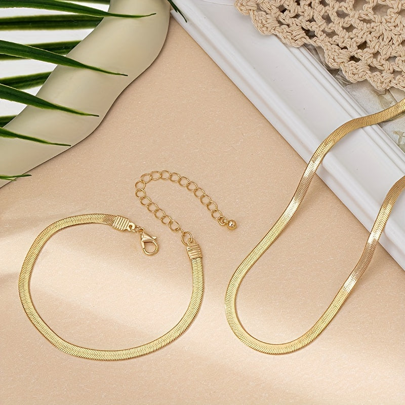 Séraphine™ | Set Collier Chaîne Serpent Vintage