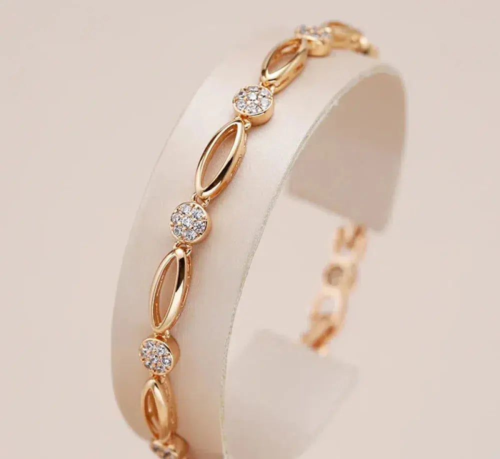 Matilde | Bracciale Dorato con Zirconi