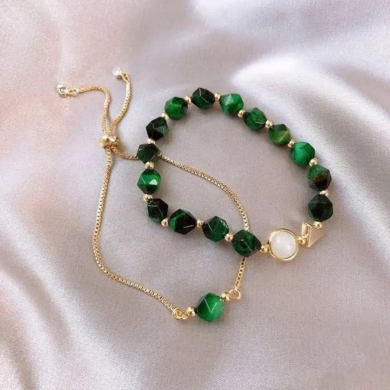 Paola | Set Bracciali Eleganti Pietre Verdi