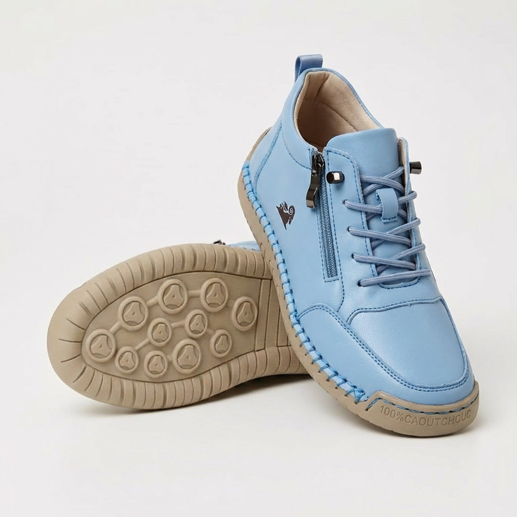 Mafalda - Sneakers comfort con zip Azzurro