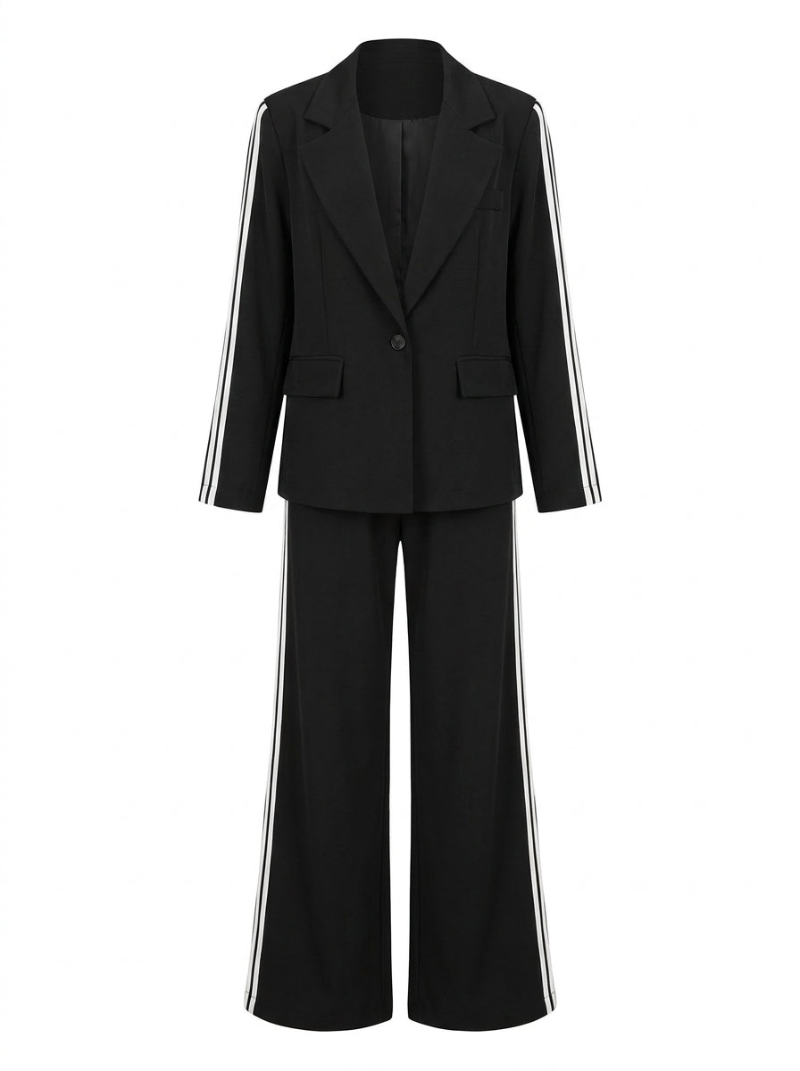 Graziella - Completo giacca e pantalone Nero, fronte
