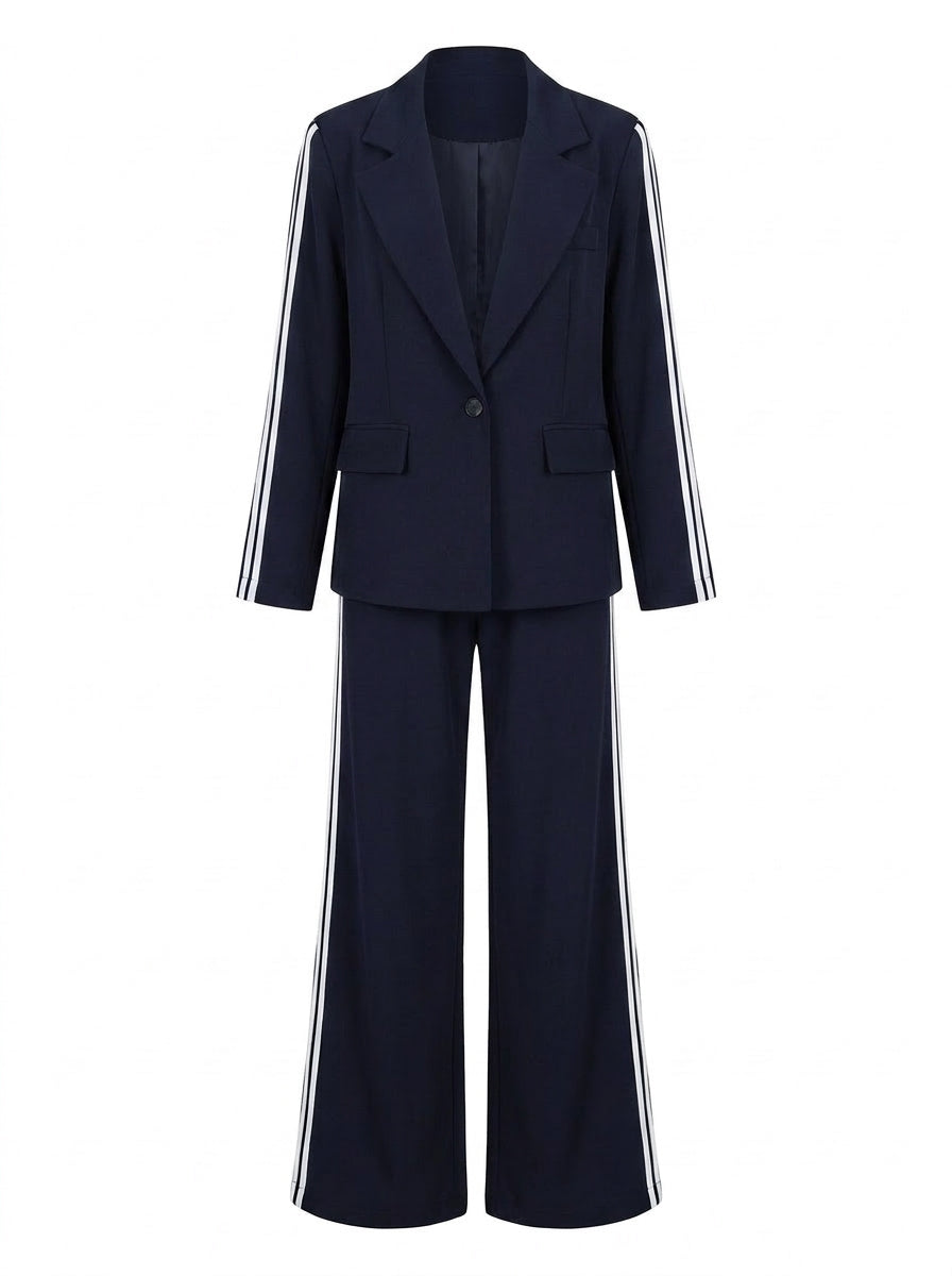 Graziella - Completo giacca e pantalone Blu Navy, fronte