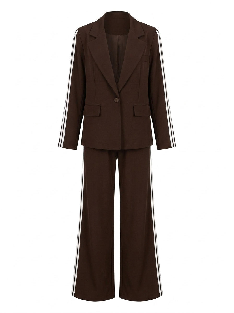 Graziella - Completo giacca e pantalone Marrone, fronte