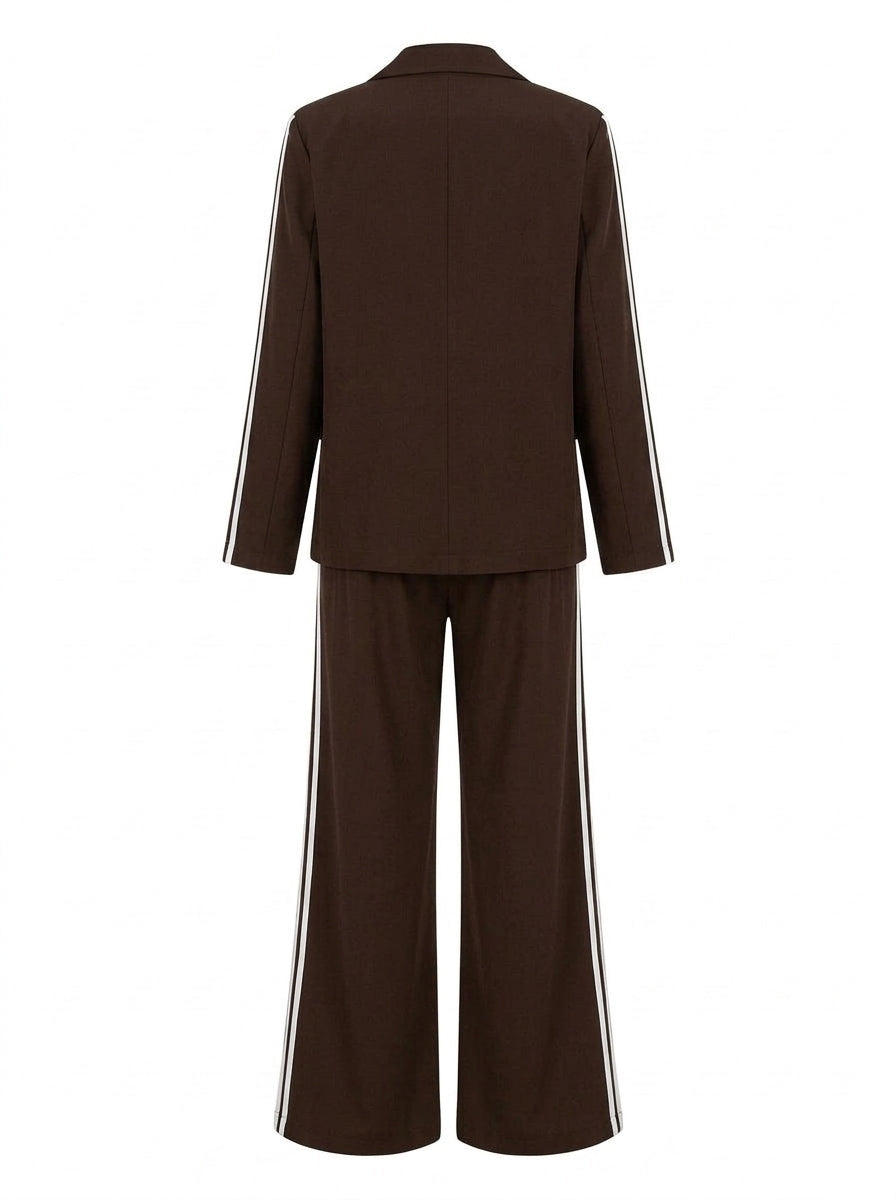 Graziella - Completo giacca e pantalone Marrone, retro
