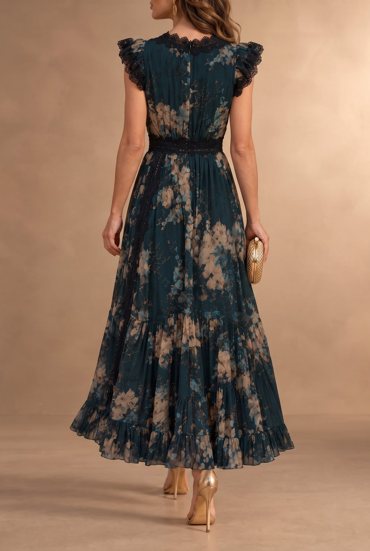 Veronica | Abito Lungo in Chiffon
